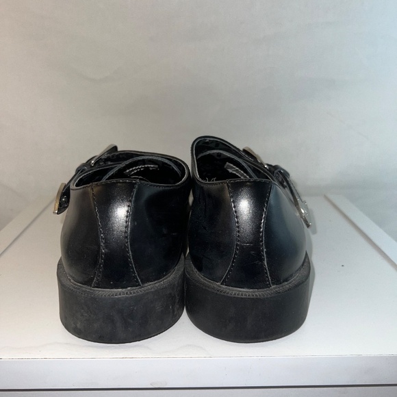 T.U.K. - Men's Western Buckle Loafer - A8652 - Black Leather Jam - Saint Laurent - Picture 5 of 15